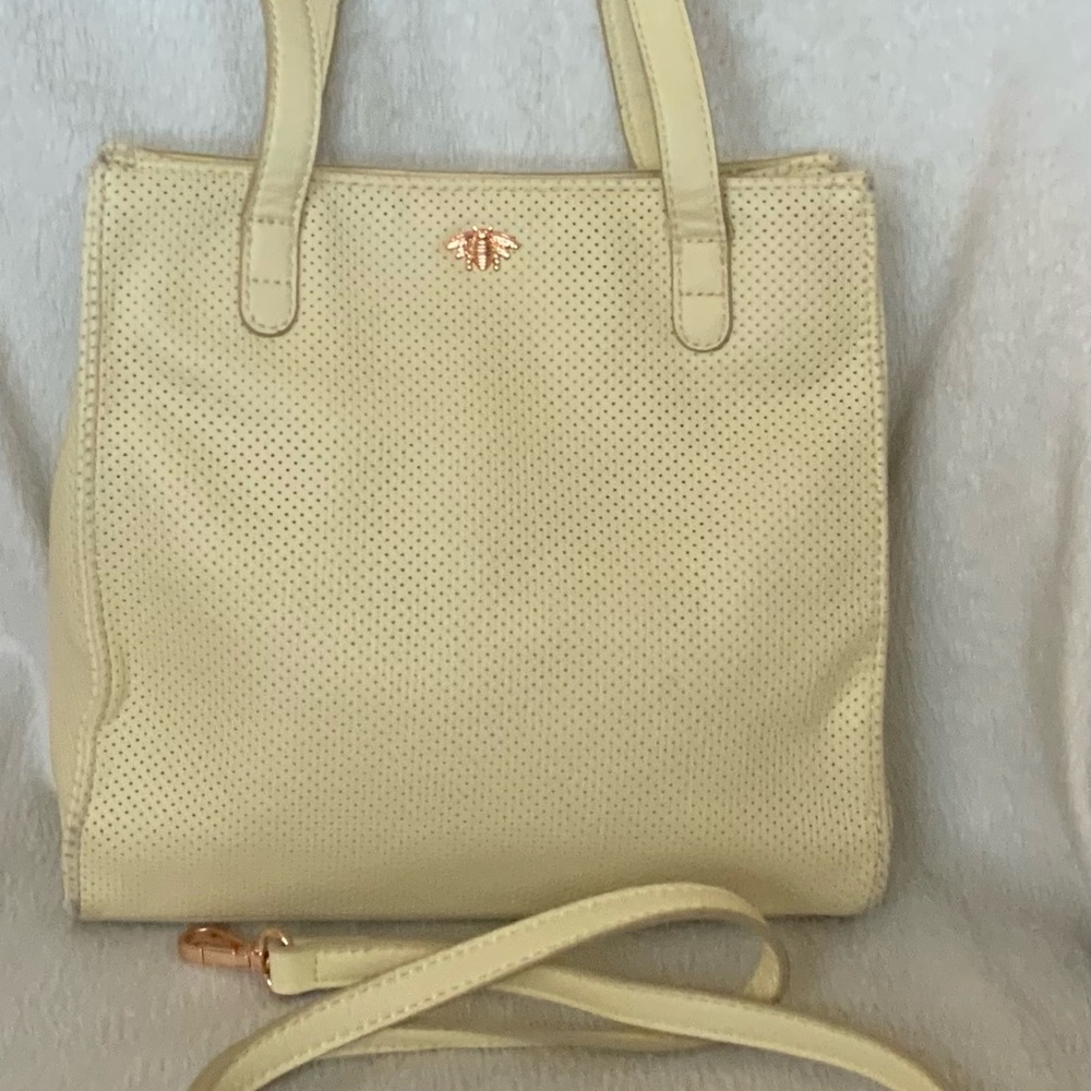 LC Lauren Conrad Cream Crossbody Bag